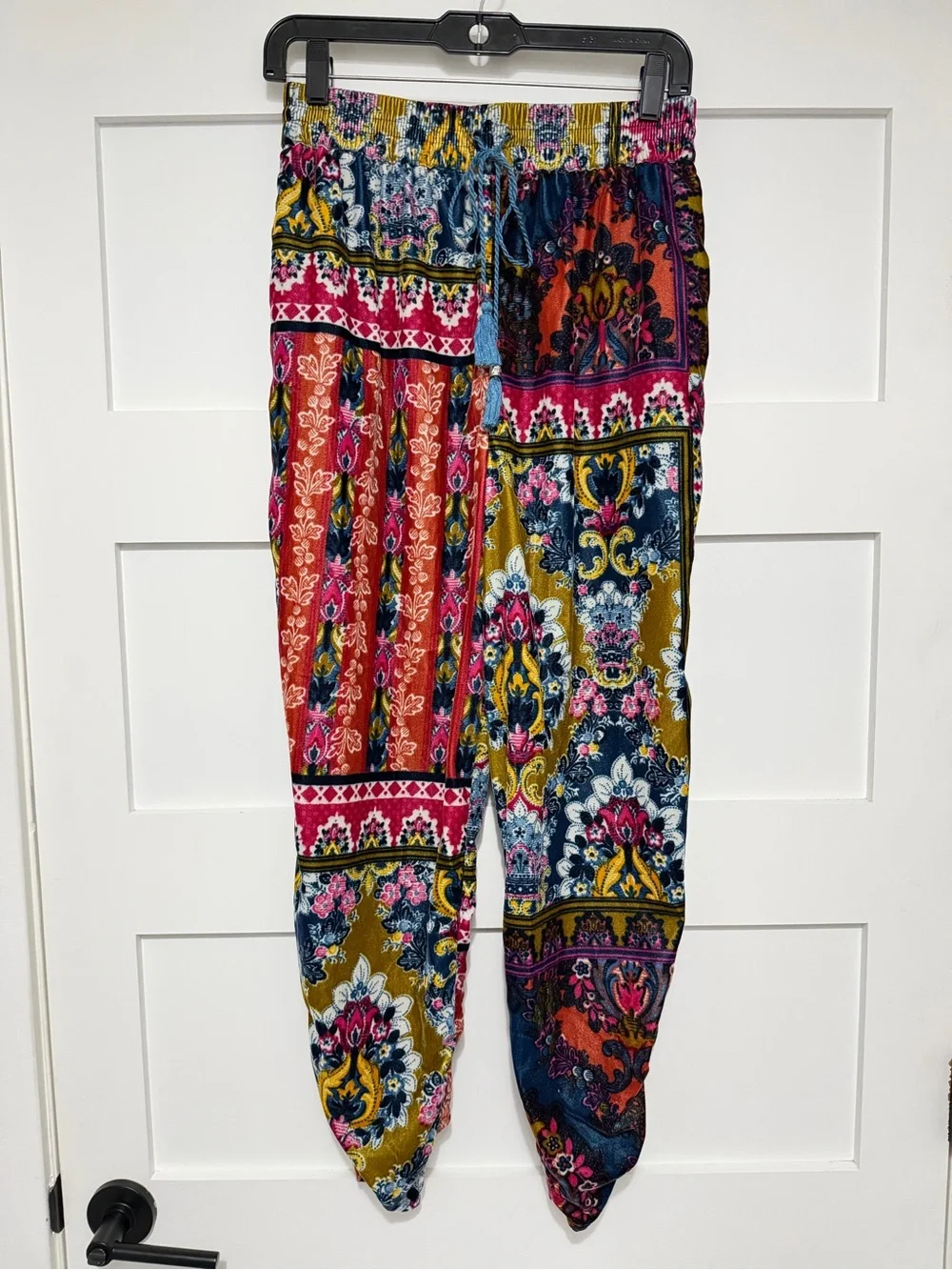 Anthropologie Multicolor Zadie Velvet Patchwork Sleep Pants Size XS 8583